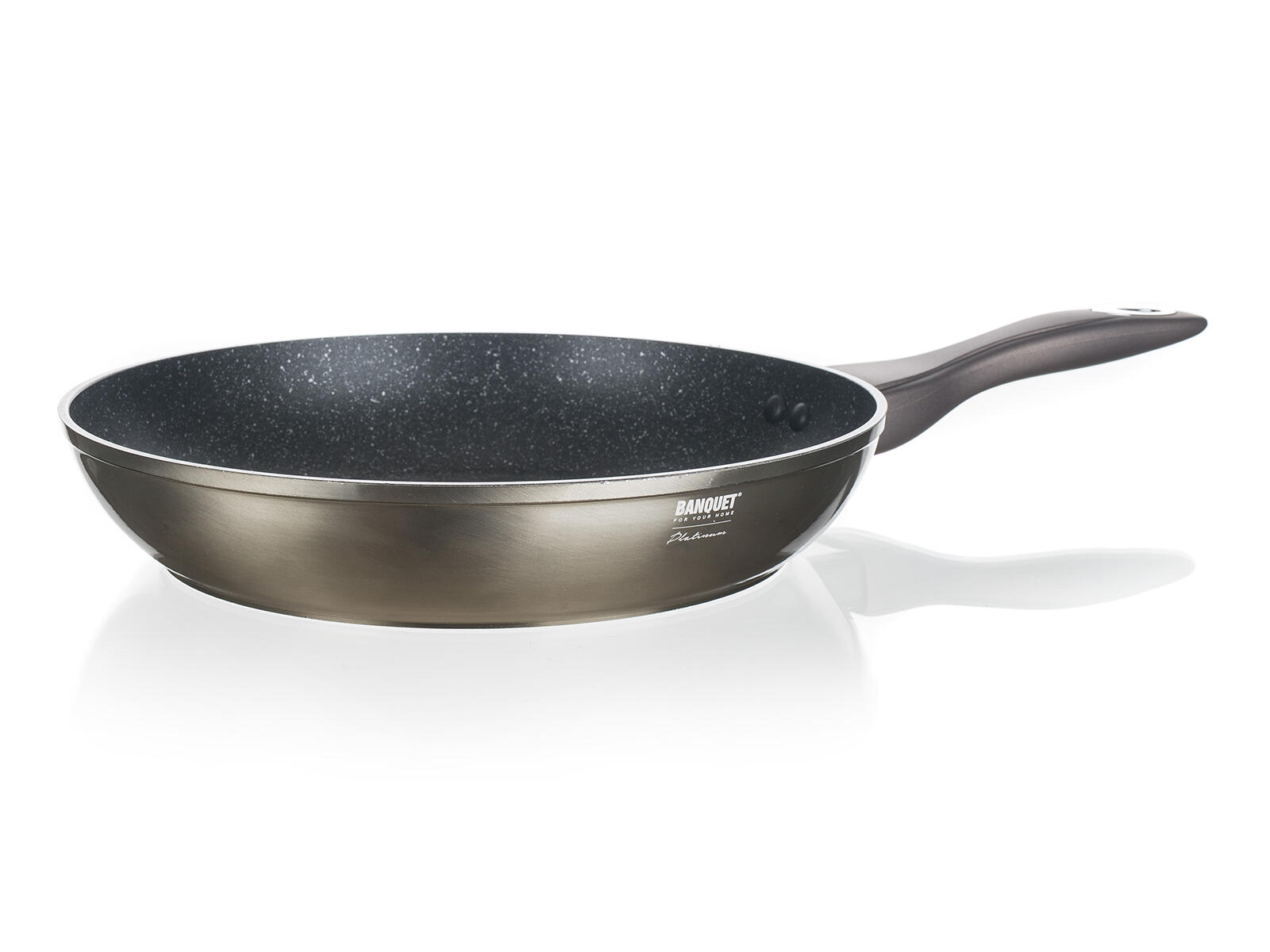 pánev 28x5,3cm nepřiln.povrch METALLIC PLATINUM