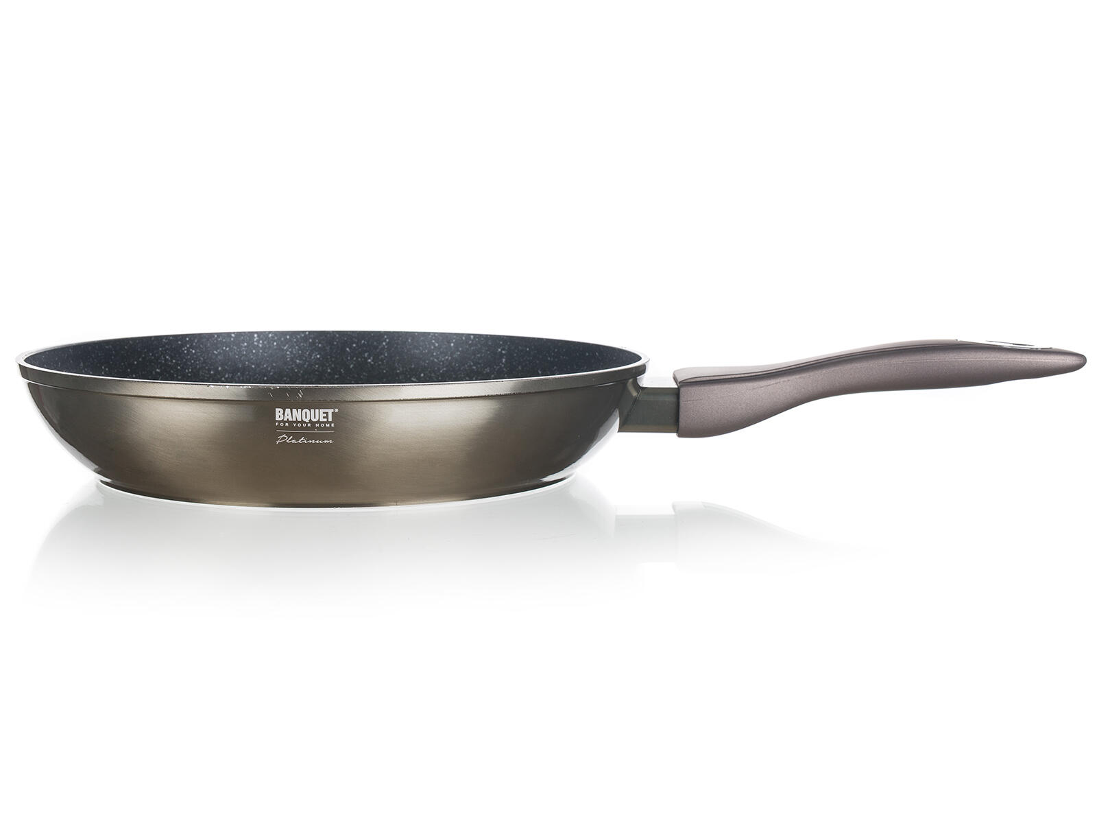 pánev 28x5,3cm nepřiln.povrch METALLIC PLATINUM