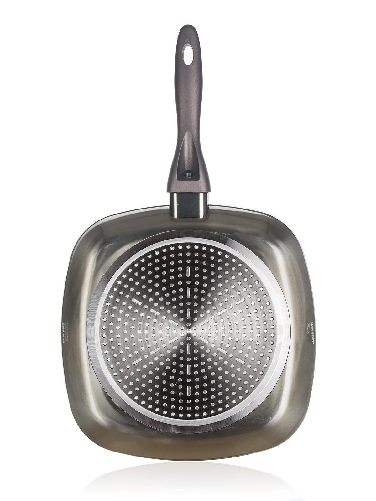 pánev steaková 28x28x4,8cm nepřiln.povrch METALLIC PLATINUM 0.94 Kg MTA MAXMIX Sklad14 369394