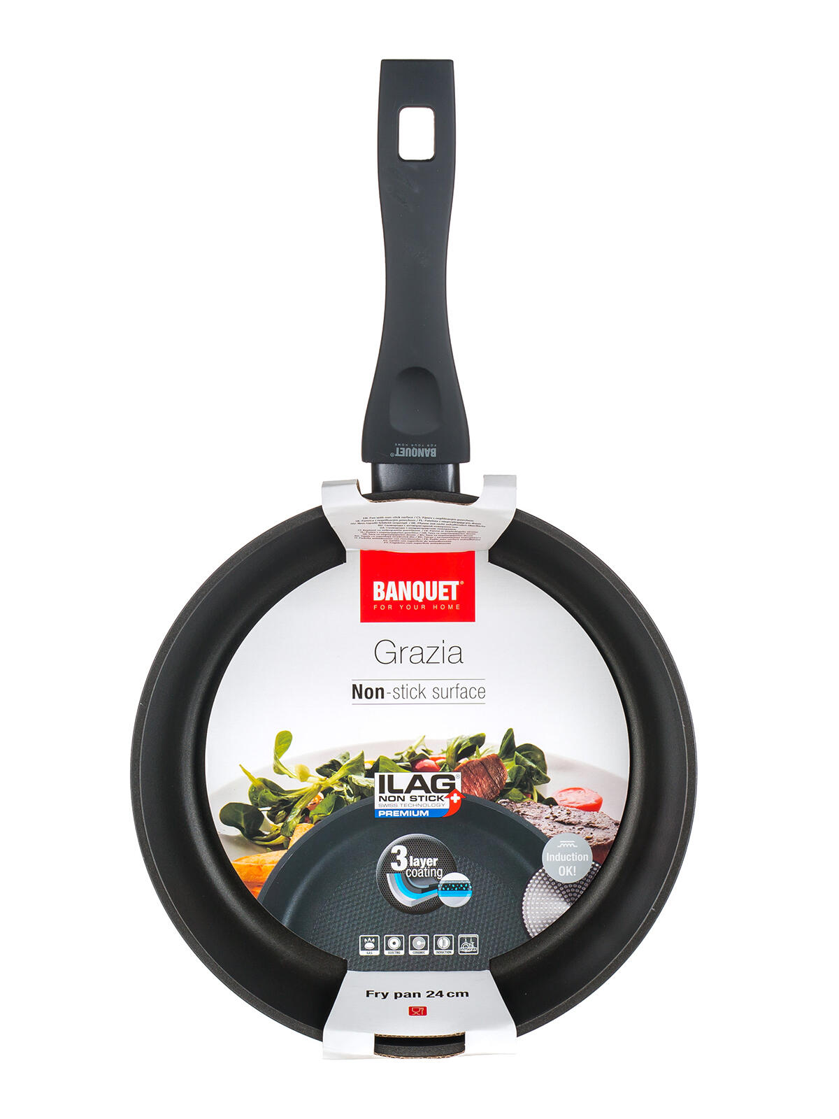 pánev 24x5,5cm nepřiln.povrch GRAZIA 0.89 Kg MTA MAXMIX Sklad14 369424