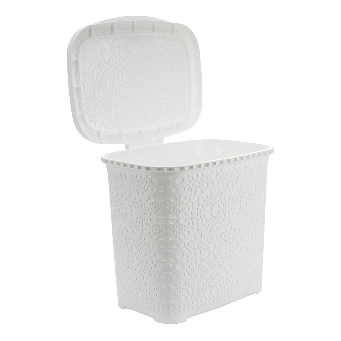 koš odp. MONAKO 9l 26x23x29cm s víkem PH BÍ 0.49Kg MAT MAXMIX Sklad14 202390