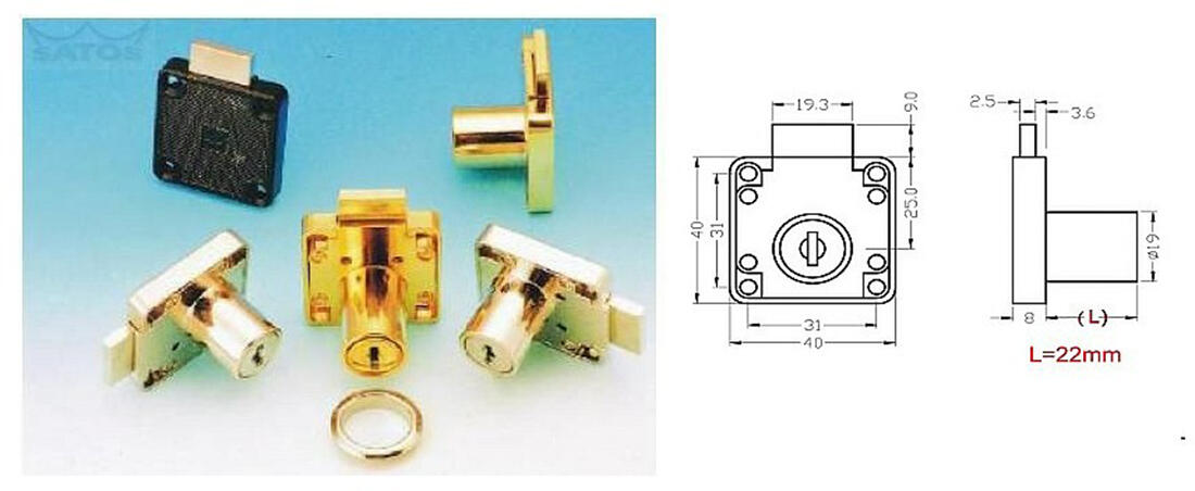 zámek zásuvkový ARMSTRONG Ms 507-22(11) 0.1 Kg MTA MAXMIX Sklad14 523005