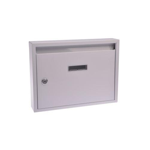 schránka poštovní paneláková 320x240x60mm BÍ bez děr 1.67Kg MAT MAXMIX Sklad14 523225