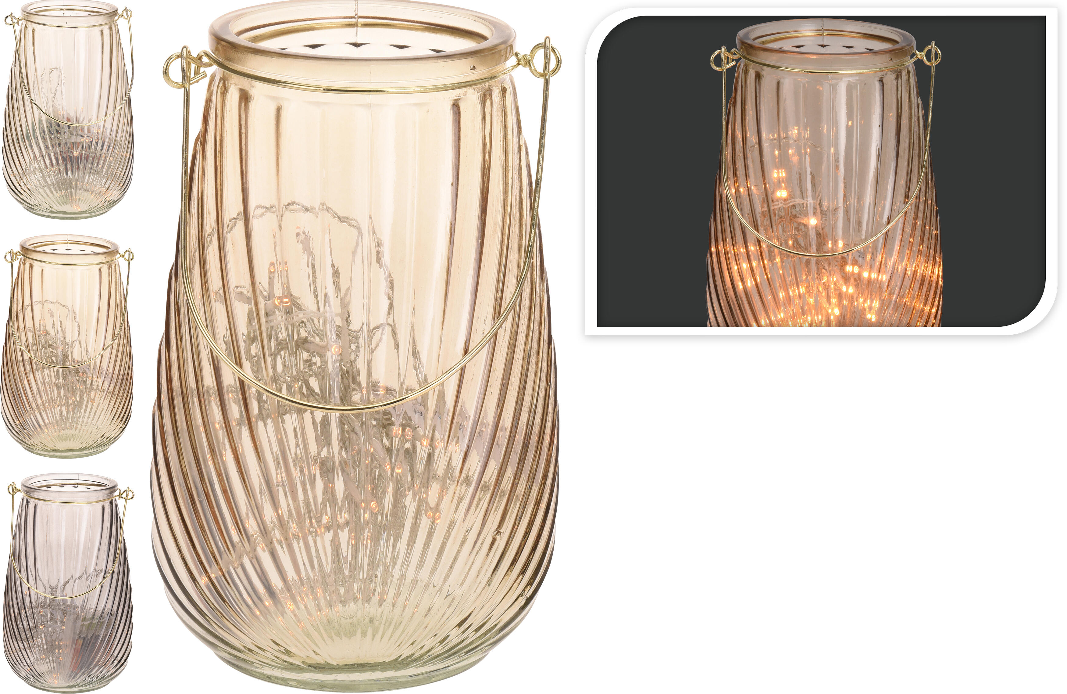 lucerna 50LED 21cm sklo mix barev 0.01 Kg MTA MAXMIX Sklad14 385762