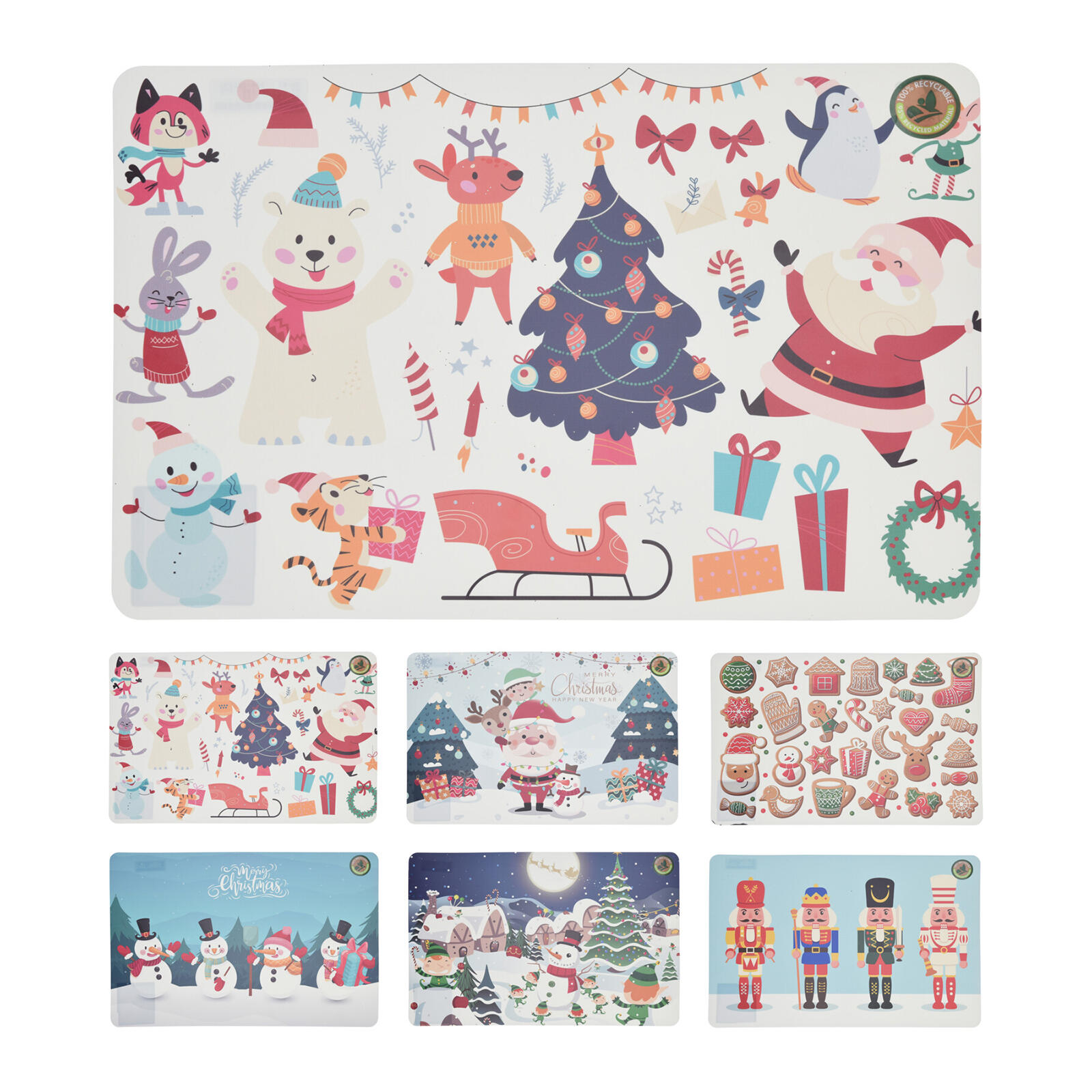 prostírání PH VÁNOČNÍ 43,5x28,5cm 6 dekorů, mix 0.04 Kg MTA MAXMIX Sklad14 385787