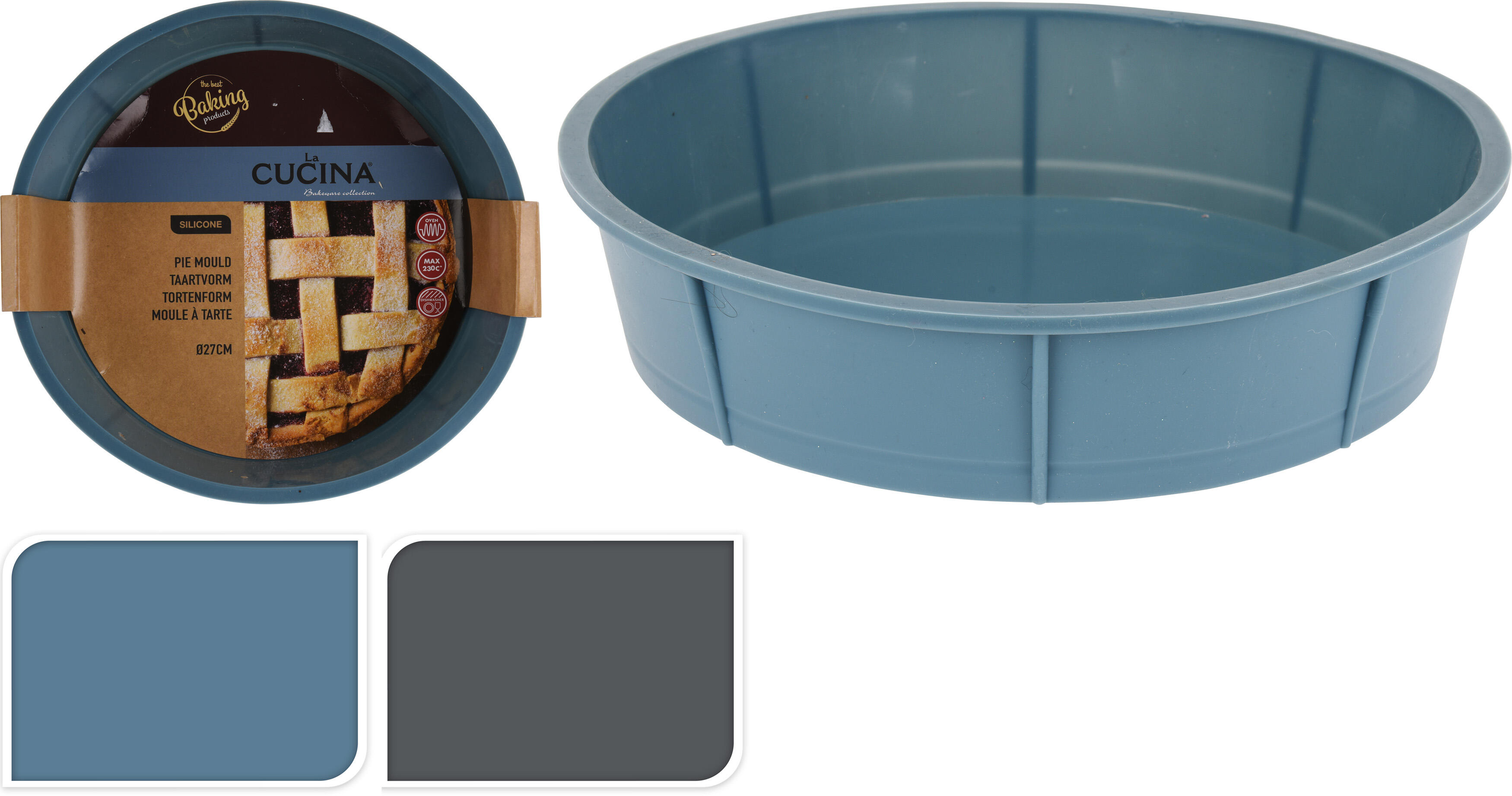 forma na dort 27cm silikon mix barev 0.19 Kg MTA MAXMIX Sklad14 385852