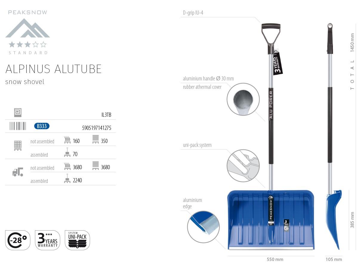 hrablo PH MO 55x38cm, s thermo rukojetí, -28C S NÁSADOU 1.44 Kg MTA MAXMIX Sklad14 544336