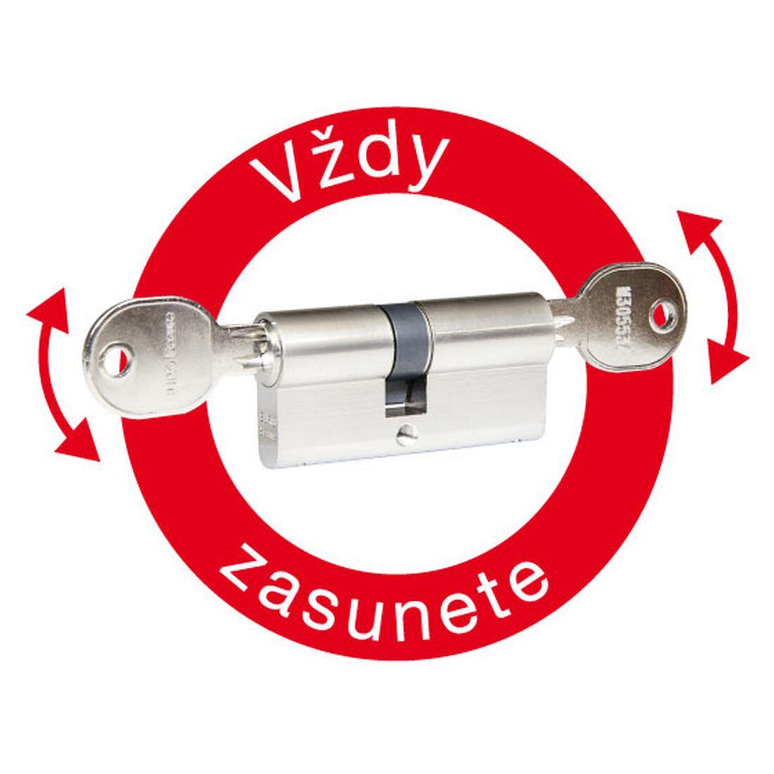 vložka cylindrická 30+35 6kl. Ni, 3.třída bezp.s prostup.spojkou RICHTER 0.27 Kg MTA MAXMIX Sklad14 495030