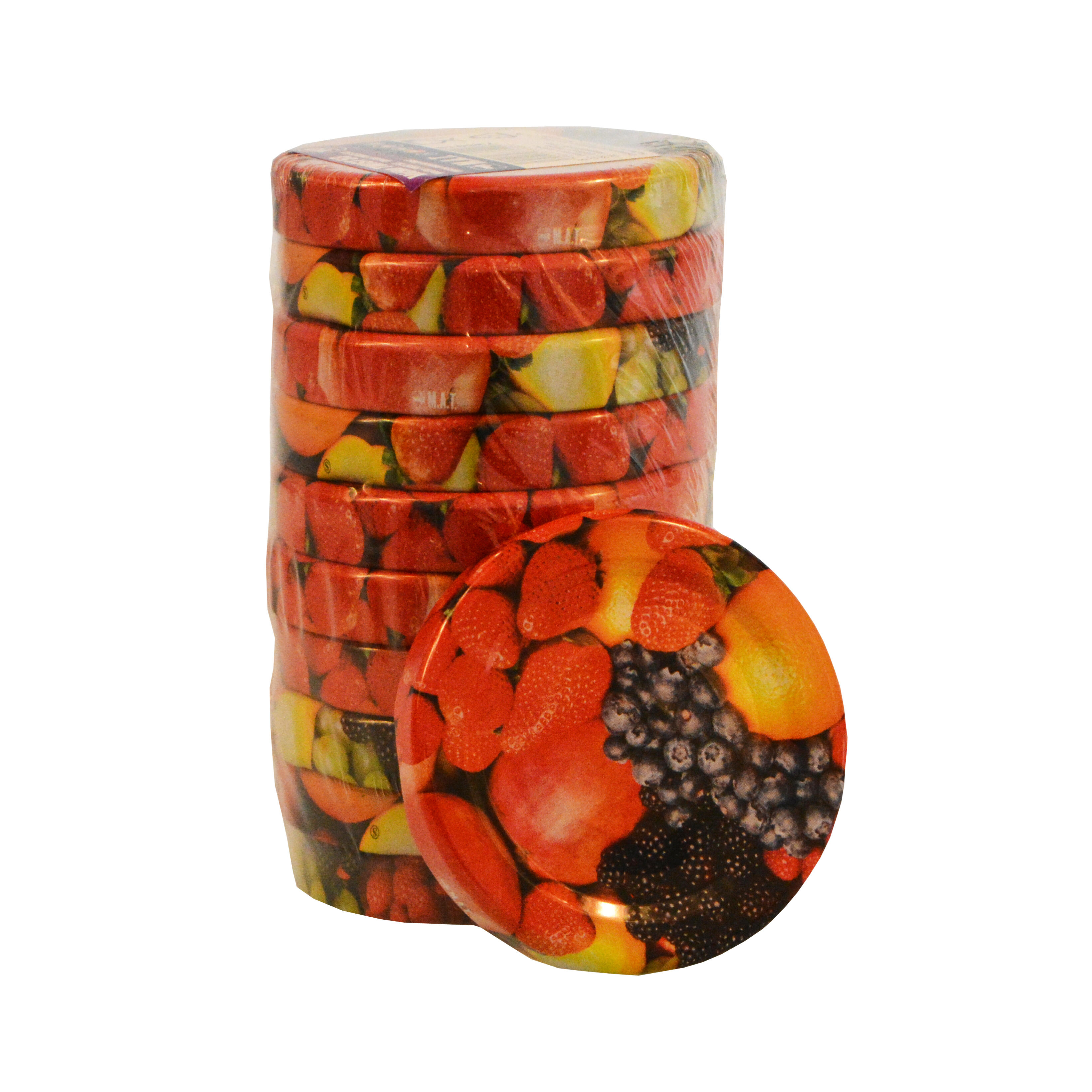 víčko TWIST  53 dekor OVOCE (10ks) 0.07Kg MAT MAXMIX Sklad14 736015