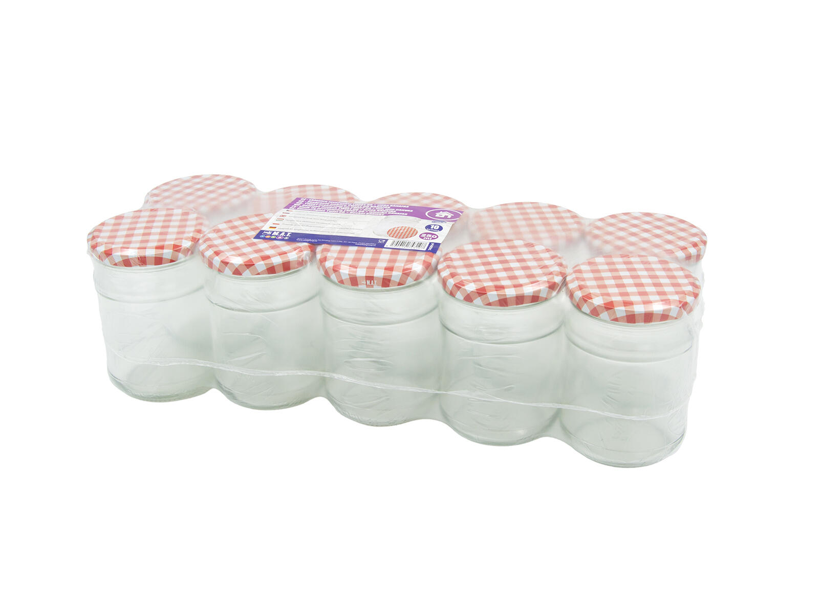 sklenice zavařovací  250ml TWIST 66 + víčka KANAFAS(10ks) 2.2 Kg MTA MAXMIX Sklad14 743014