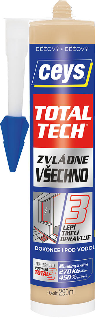 lepidlo univerzální a tmel 290ml TOTAL TECH BÉŽ CEYS 0.51 Kg MAXMIX Sklad14 505415 8