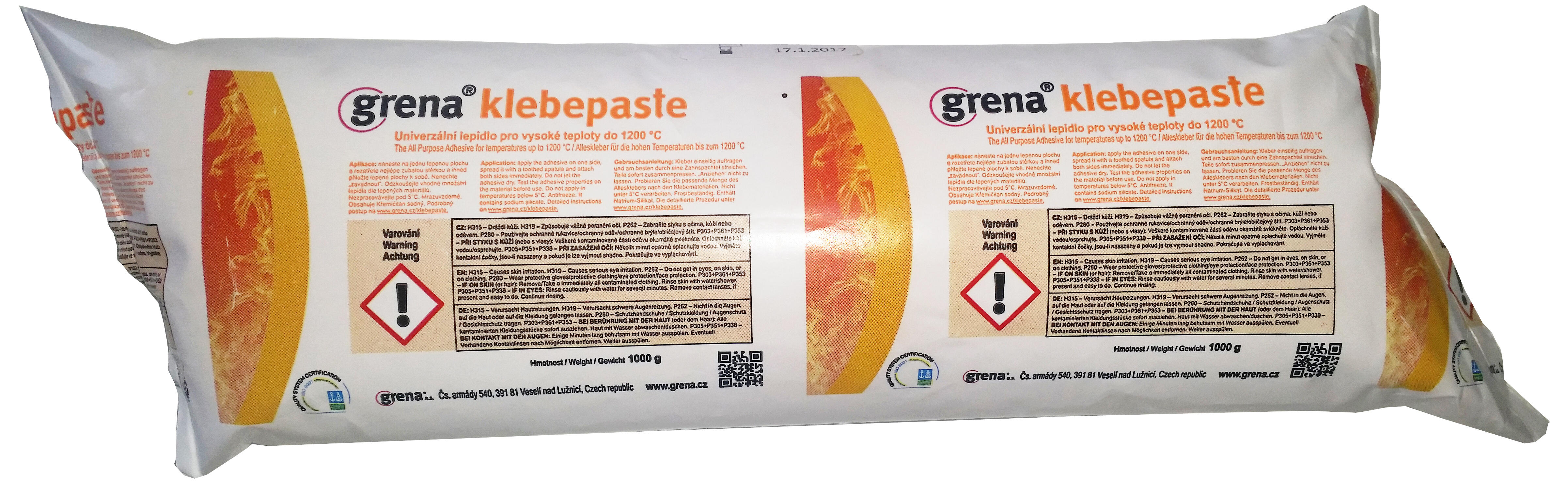 lepidlo univerzální KLEBEPASTE do 1200°C (1kg) 1 Kg MTA MAXMIX Sklad14 535109