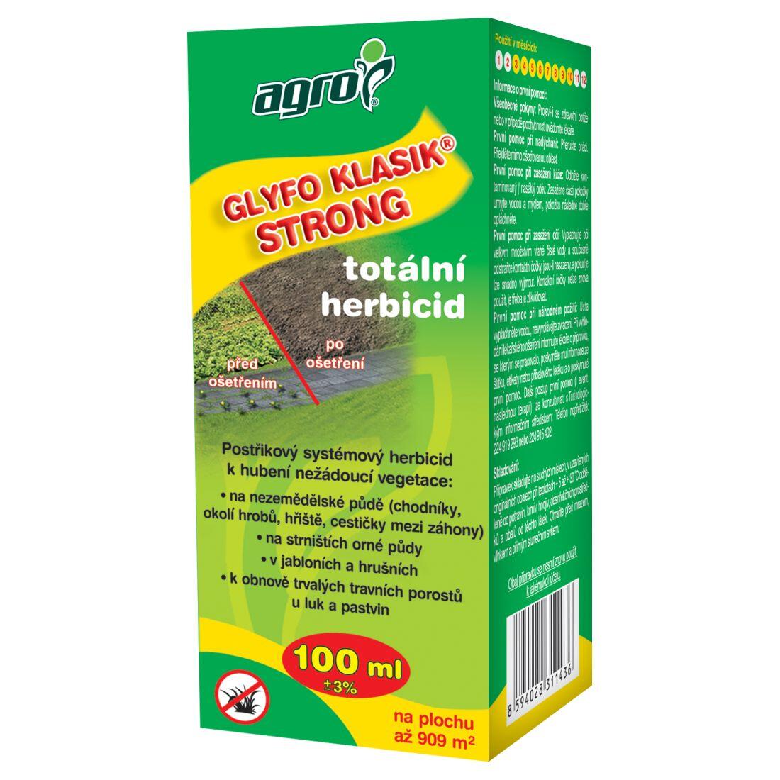 AGRO GLYFO Klasik Strong total.herbicid  100ml 0.12 Kg MAXMIX Sklad14 912623 23