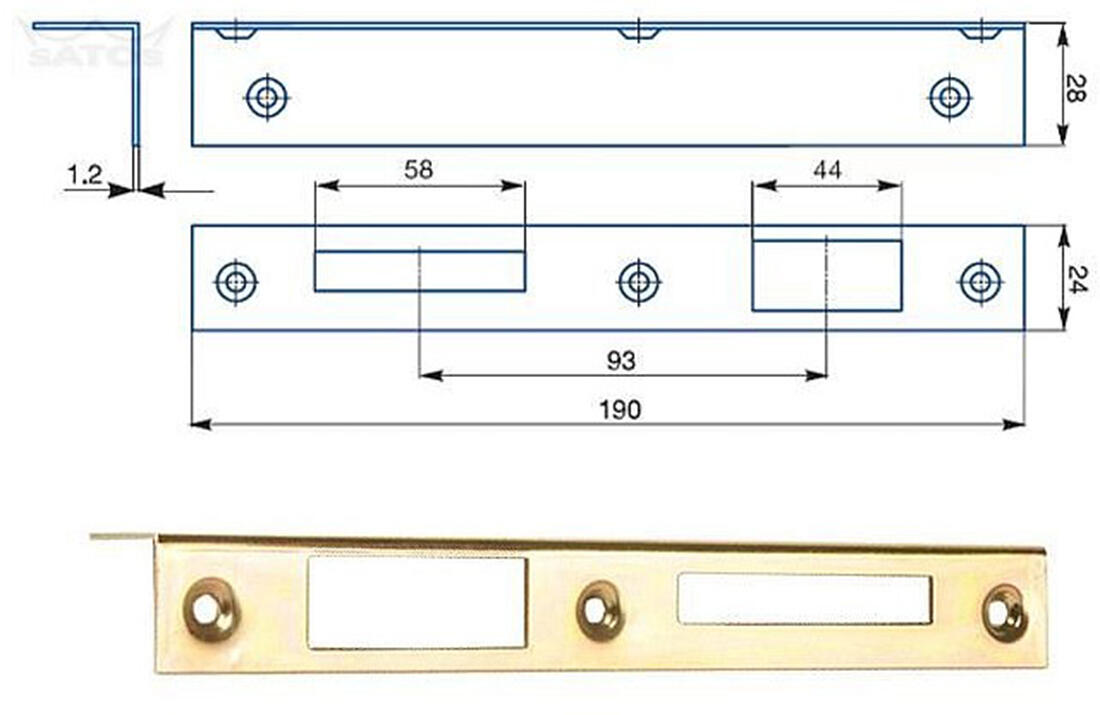 protiplech 1/1 P Zn úhlový   (10ks) 0.72 Kg MTA MAXMIX Sklad14 523769