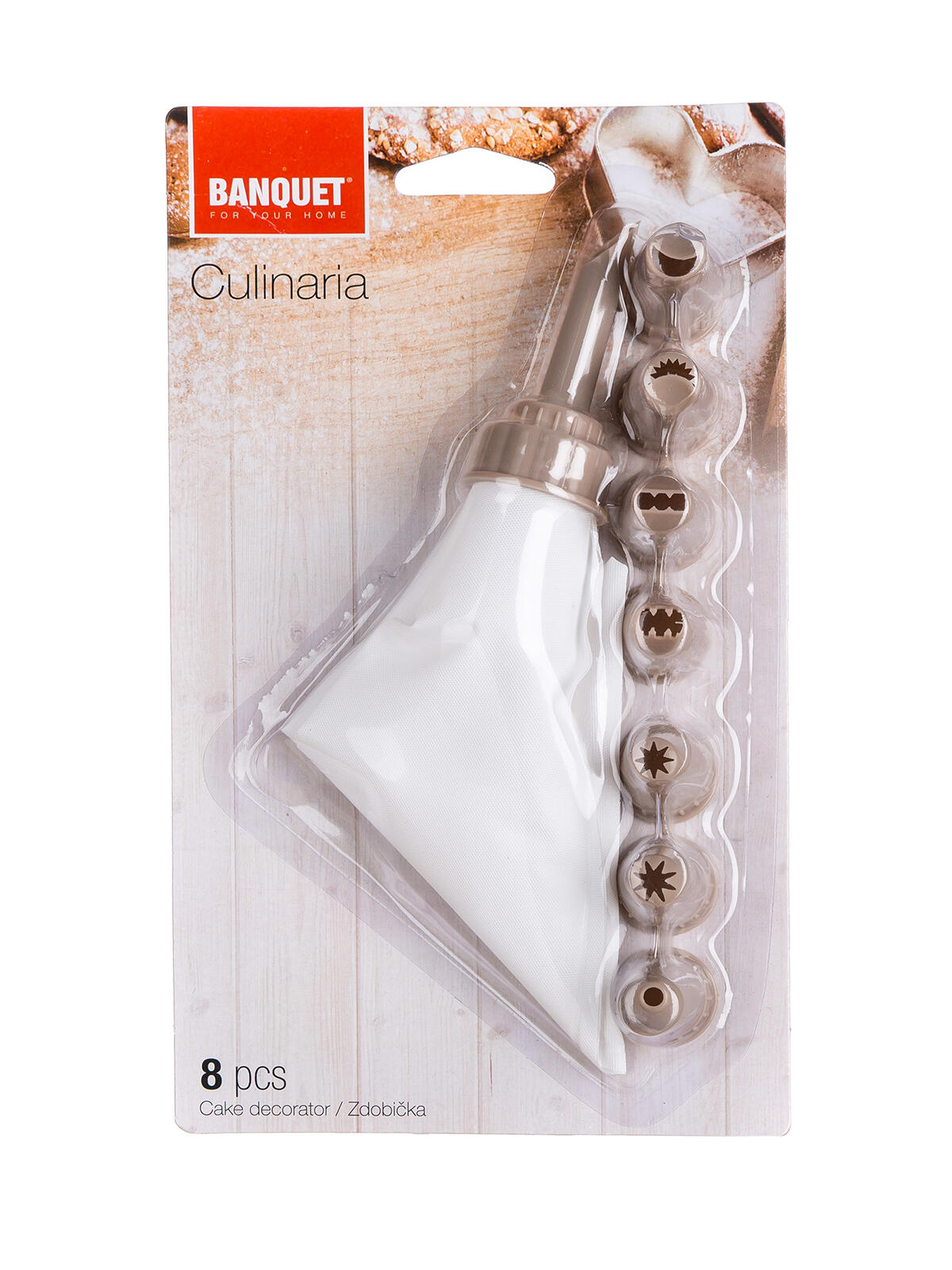 sáček zdobicí PH + 8 nástavců PH HN CULINARIA 0.08 Kg MTA MAXMIX Sklad14 369547 8590419043887