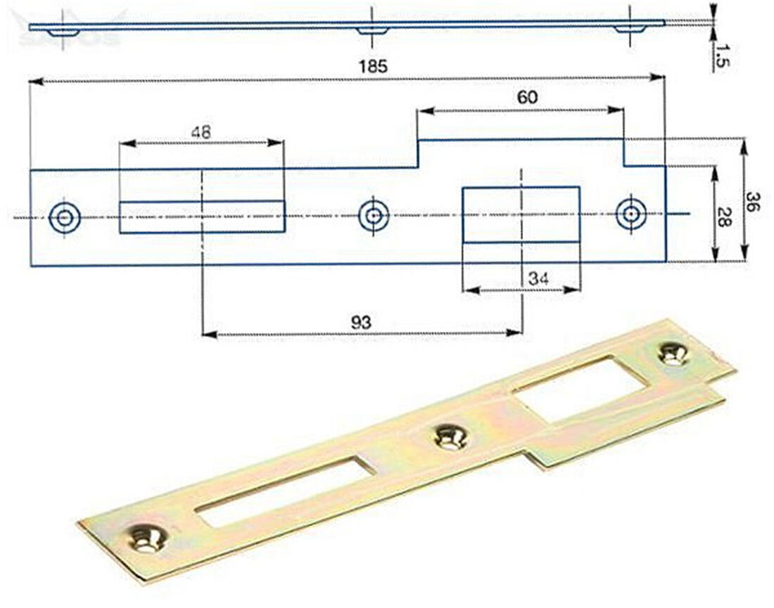protiplech 2/2 P Zn rovný   (10ks) 0.44 Kg MTA MAXMIX Sklad14 523773