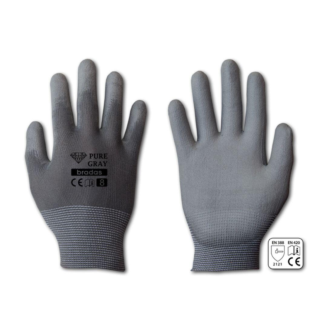 rukavice PURE GRAY PU 10 0.04 Kg MTA MAXMIX Sklad14 715670