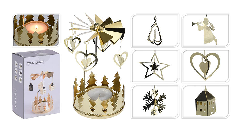 zvonění andělské 13x8cm ZLA 6 dekorů 0.06 Kg MTA MAXMIX Sklad14 385950