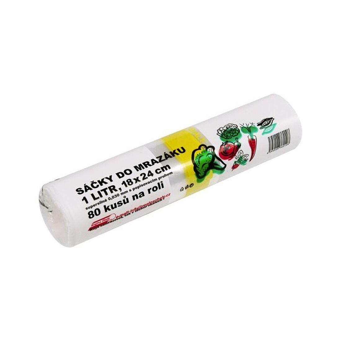 sáček do mrazničky s popis. pruhem 1l  (80ks)  silný 0.15 Kg MTA MAXMIX Sklad14 281562