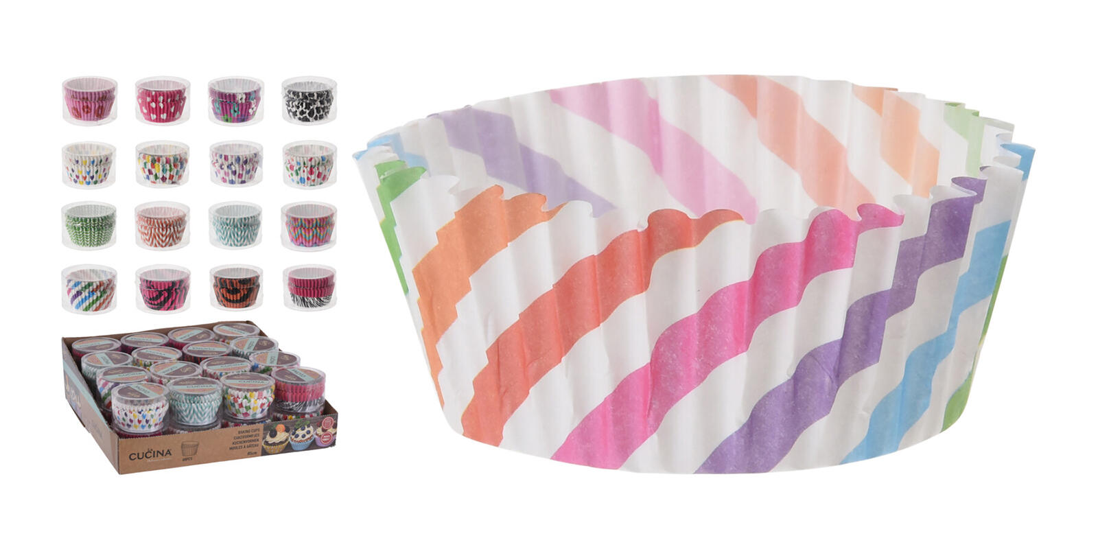 košíček cukrářský 5x3,5cm papírový (60ks) mix 0.03 Kg MTA MAXMIX Sklad14 386002