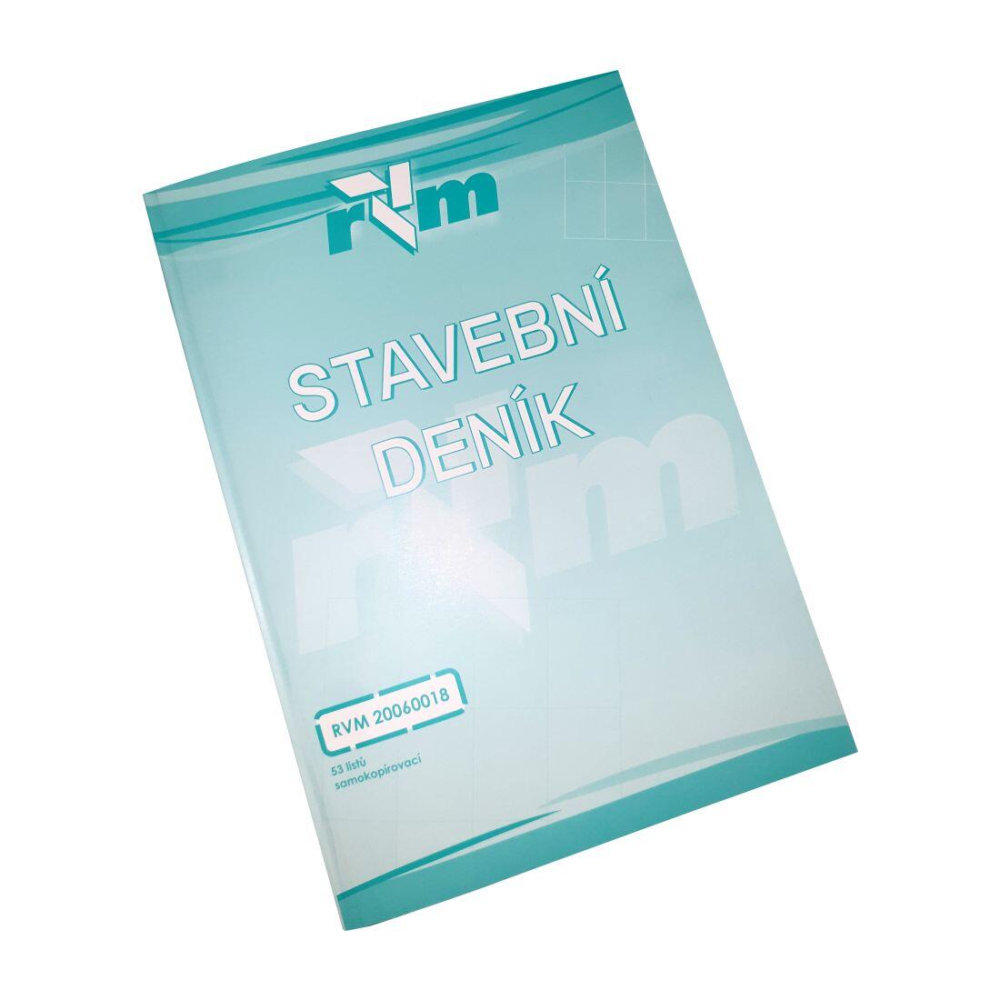 deník stavební 53 listů samokopírovací 0.07 Kg MTA MAXMIX Sklad14 310501