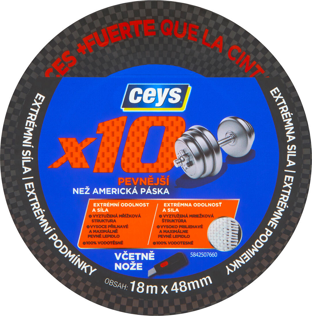 páska univerzální 48mmx18m PROFI x10 CEYS 0.35 Kg MAXMIX Sklad14 505453 43