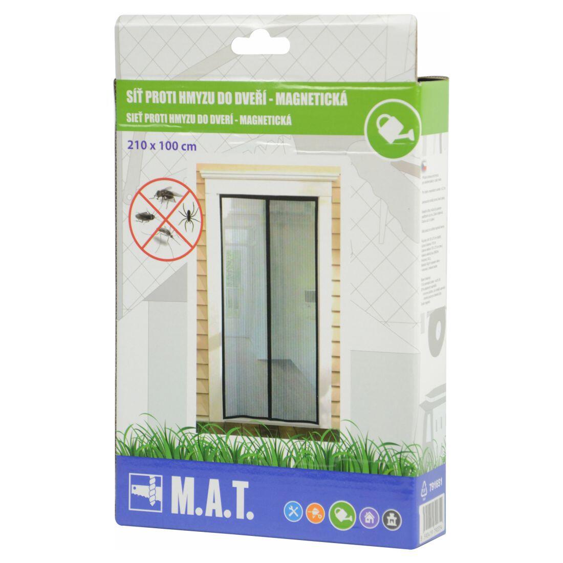 síť proti hmyzu do dveří 210x100cm magnetická 0.23 Kg MTA MAXMIX Sklad14 791651