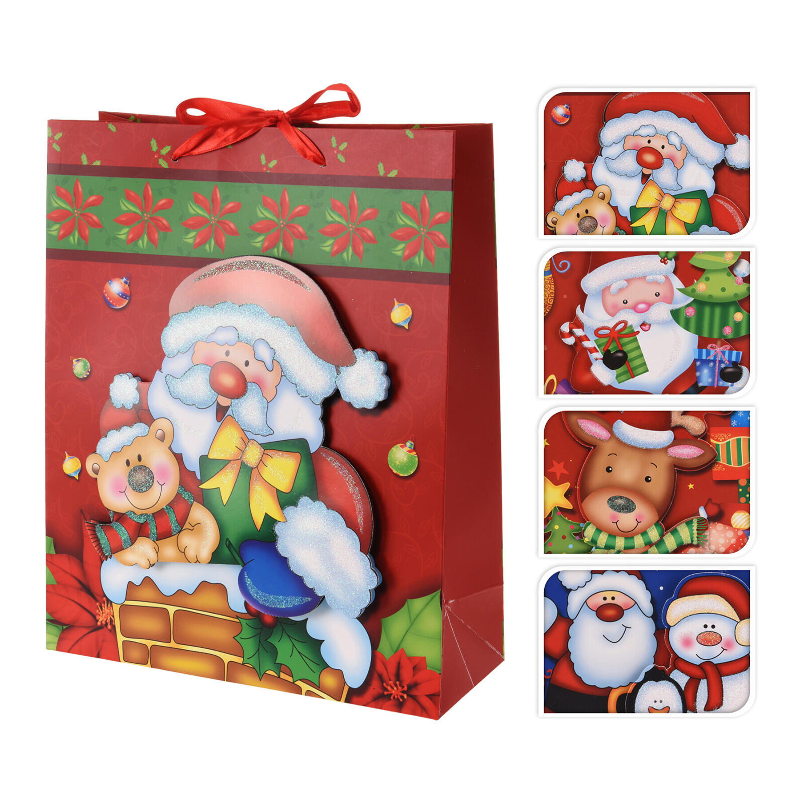 taška dárková 24x18x8cm (M) VÁNOČNÍ mix dekorů 0.05 Kg MTA MAXMIX Sklad14 386025