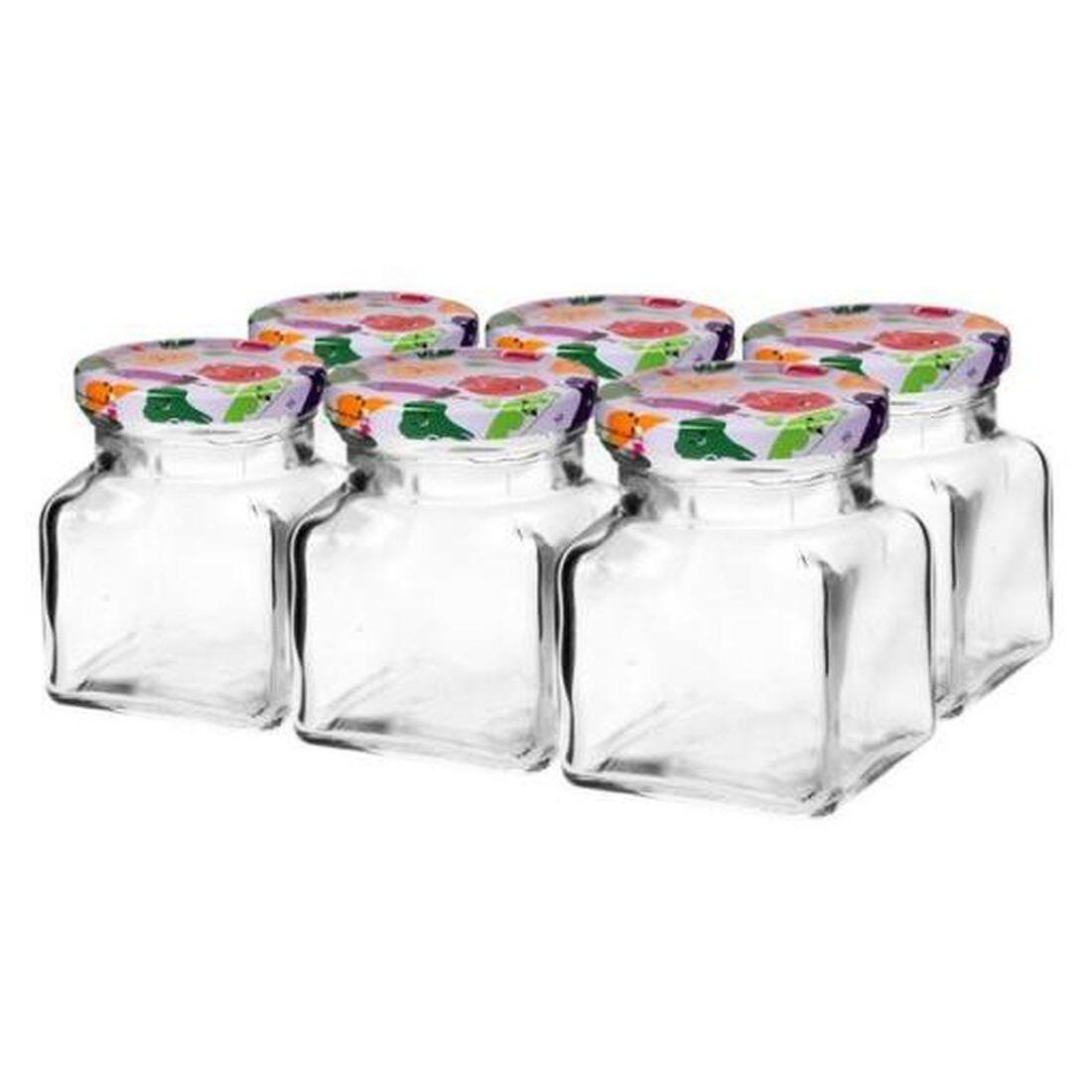 sklenice 120ml s barevným víčkem 54 (6ks) 0.82Kg MAT MAXMIX Sklad14 330344
