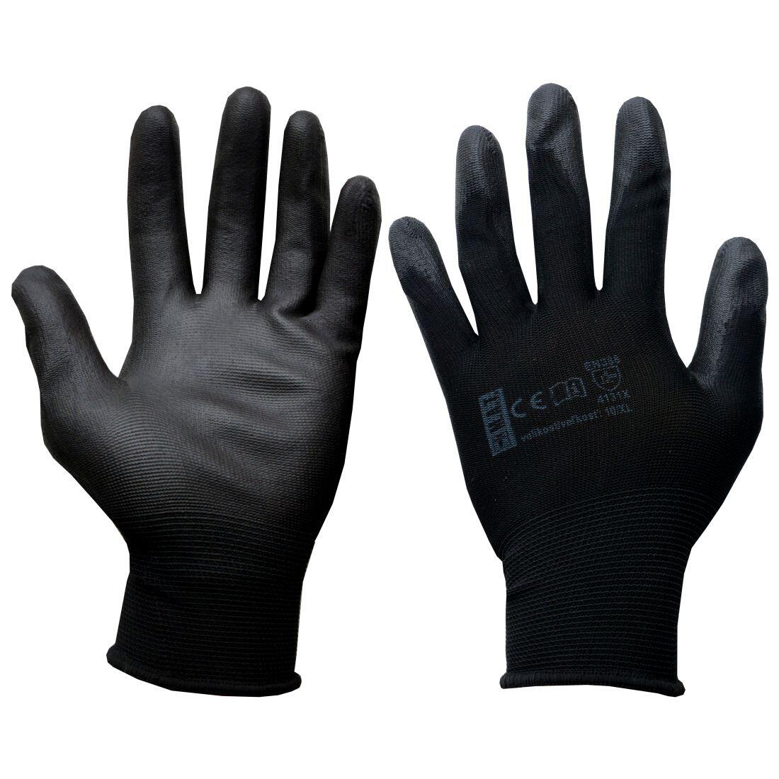 rukavice PURE BLACK PU 10 0.04Kg MAT MAXMIX Sklad14 715673