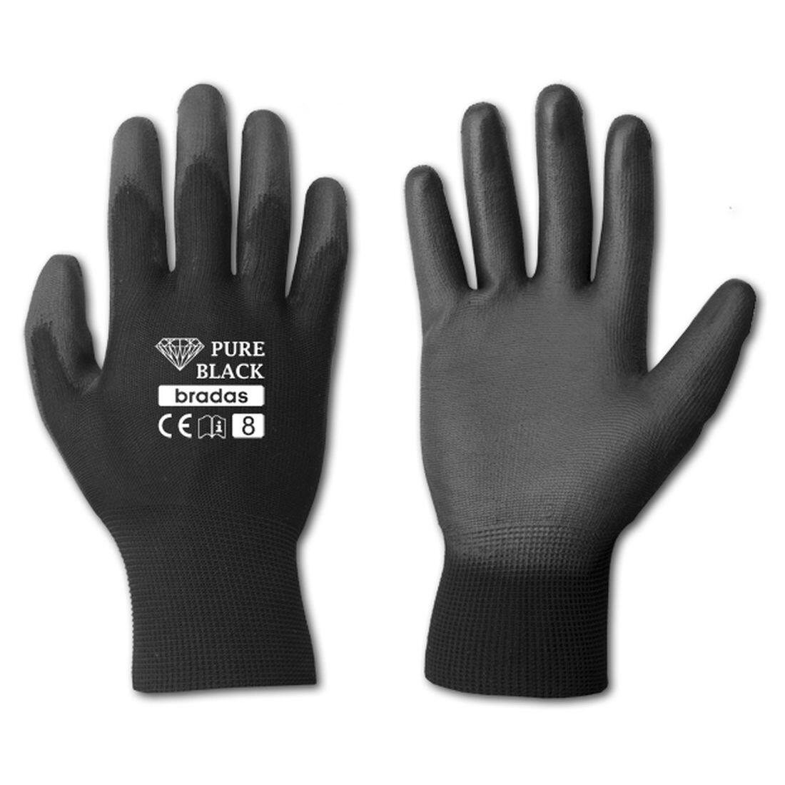 rukavice PURE BLACK PU 10 0.04 Kg MTA MAXMIX Sklad14 715673