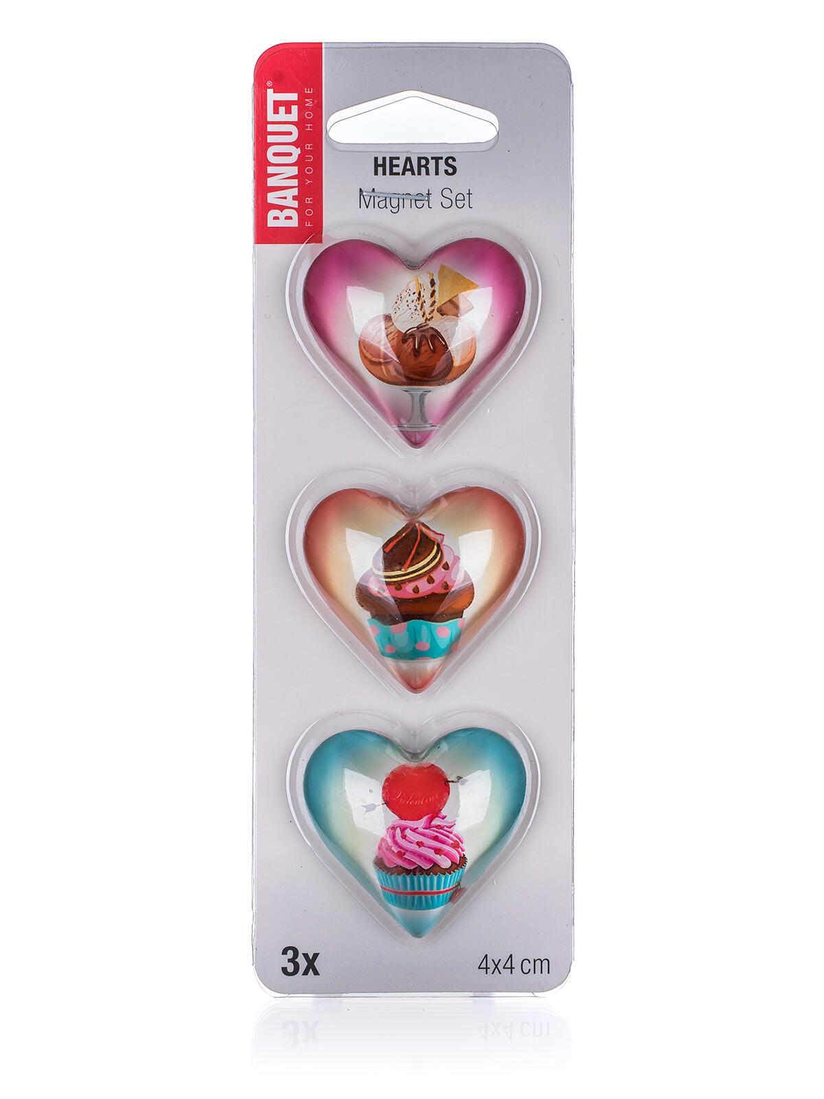 magnetky HEARTS (3ks) mix dekorů 0.06 Kg MTA MAXMIX Sklad14 369707 8591022500934