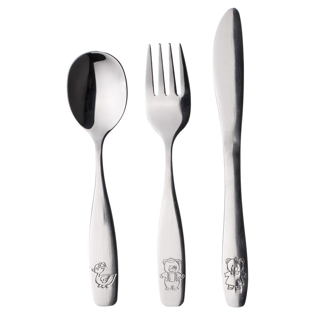 příbor dětský ANIMALS ocel sada 3díl. 0.14 Kg MTA MAXMIX Sklad14 369695