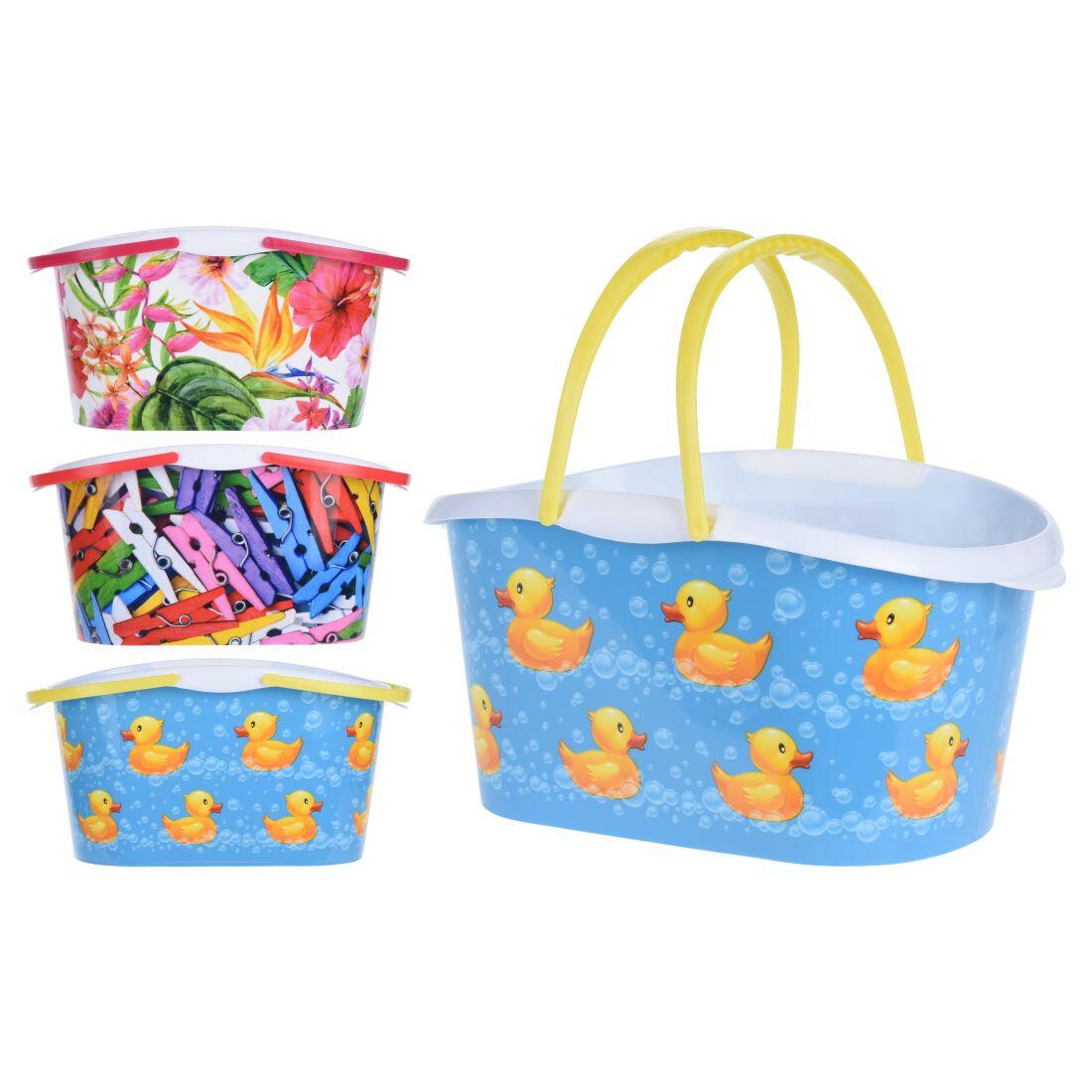 košík na kolíčky ovál 28x10x15cm PH mix dekorů 0.16Kg MAT MAXMIX Sklad14 386082