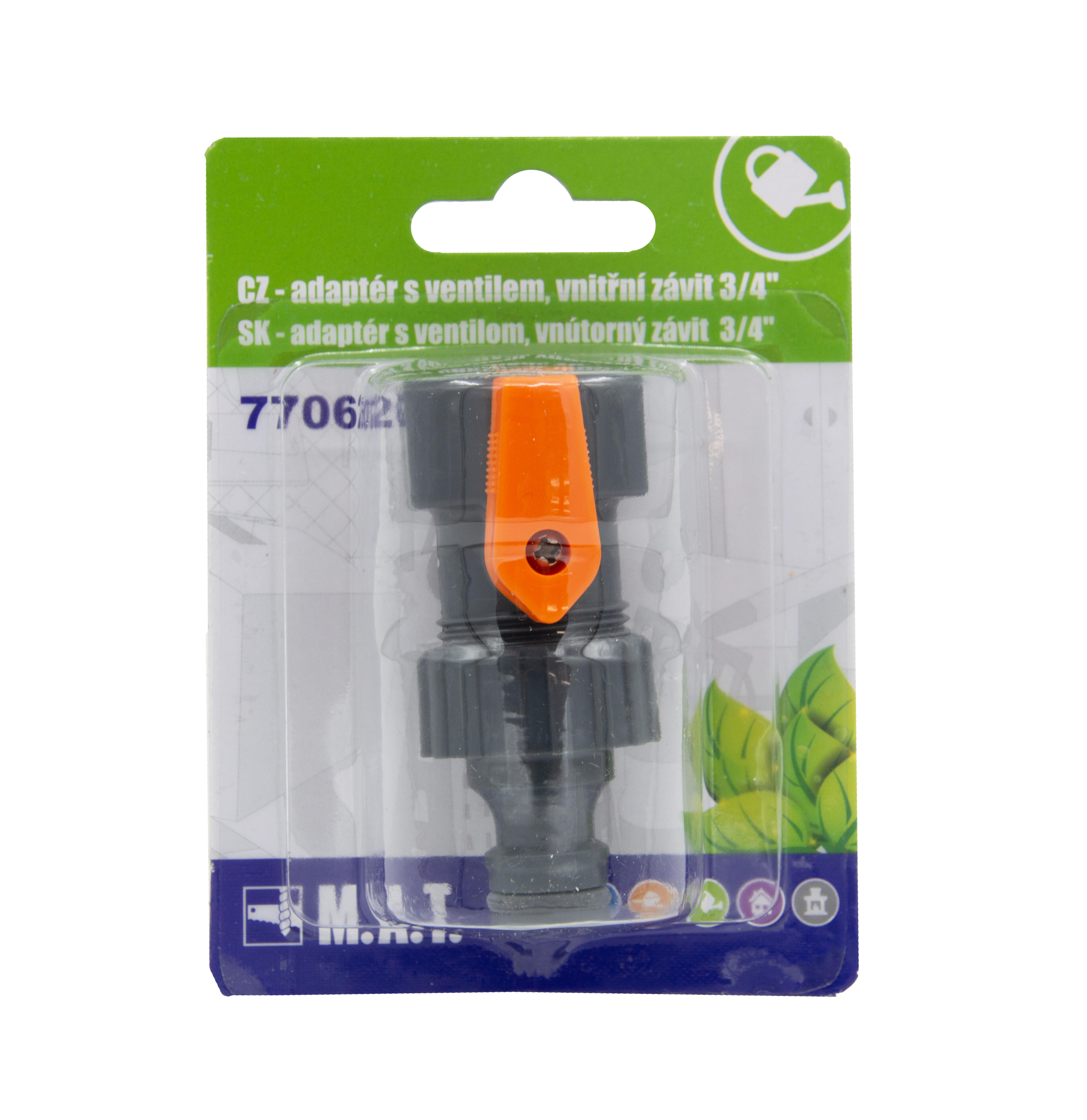 adaptér s ventilem, vnitřní závit 3/4" 0.18 Kg MTA MAXMIX Sklad14 770620