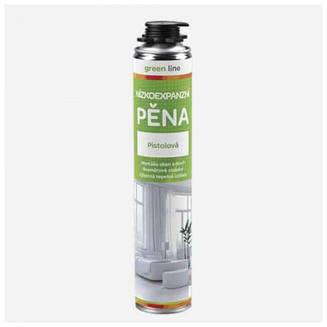 pěna montážní 750ml nízkoexpanzní pistolová GREEN LINE 0.87 Kg MAXMIX Sklad14 442278 76