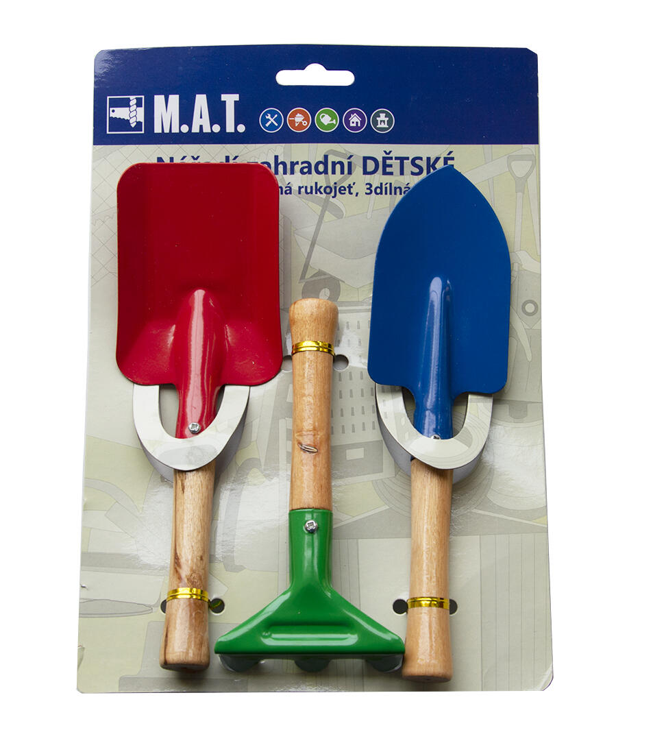 nářadí zahr.DĚTSKÉ kov.+dřev.rukojeť sada 3díl. 0.17 Kg MTA MAXMIX Sklad14 386151
