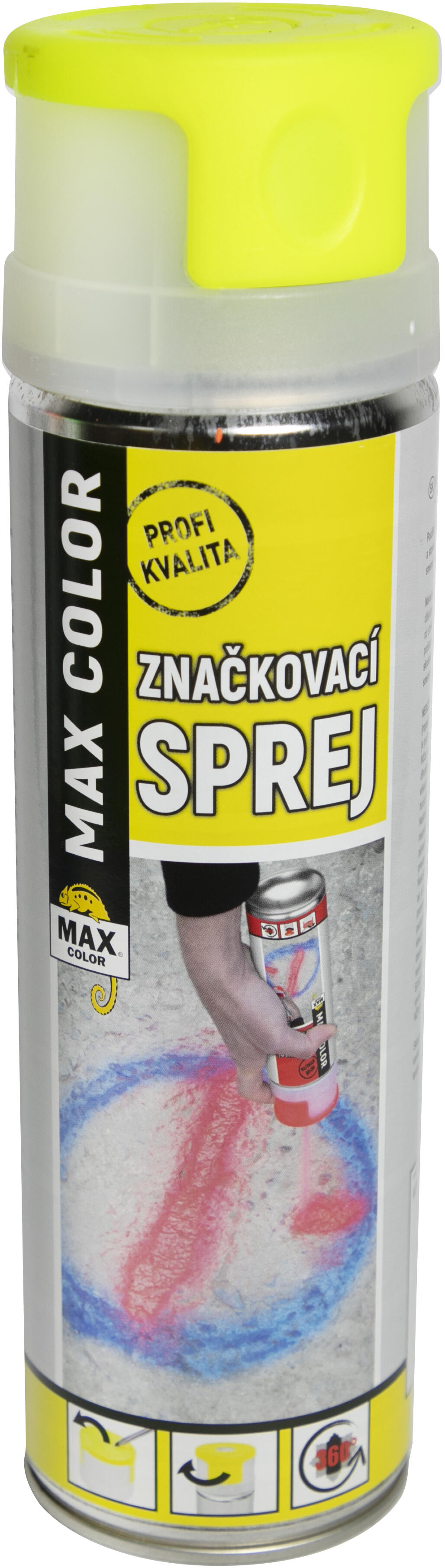 sprej značkovací MC 500ml ŽL svítivá 0.52 Kg MTA MAXMIX Sklad14 826486