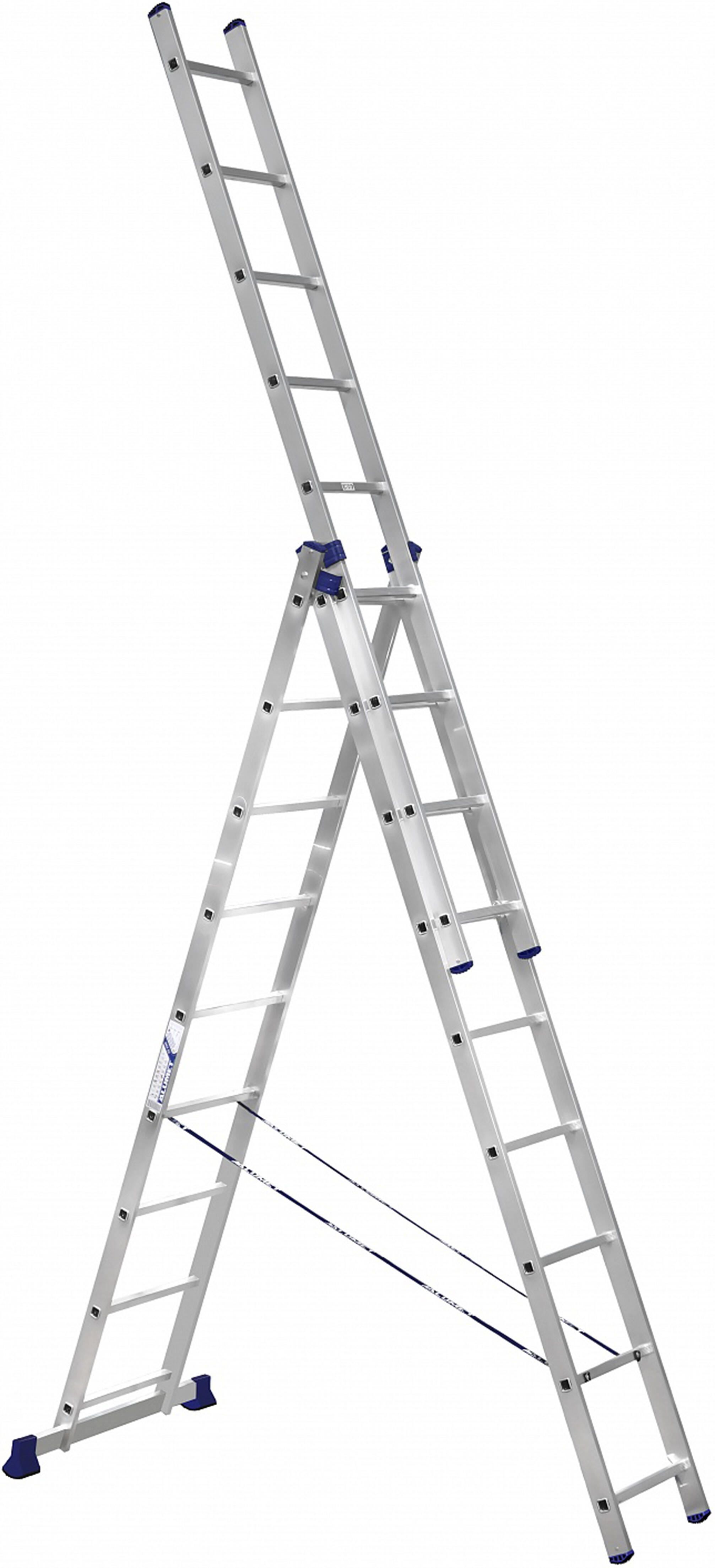 žebřík Al un. 3d. 9př. 5,9m nosnost 150kg 13.2 Kg MAXMIX Sklad14 792620