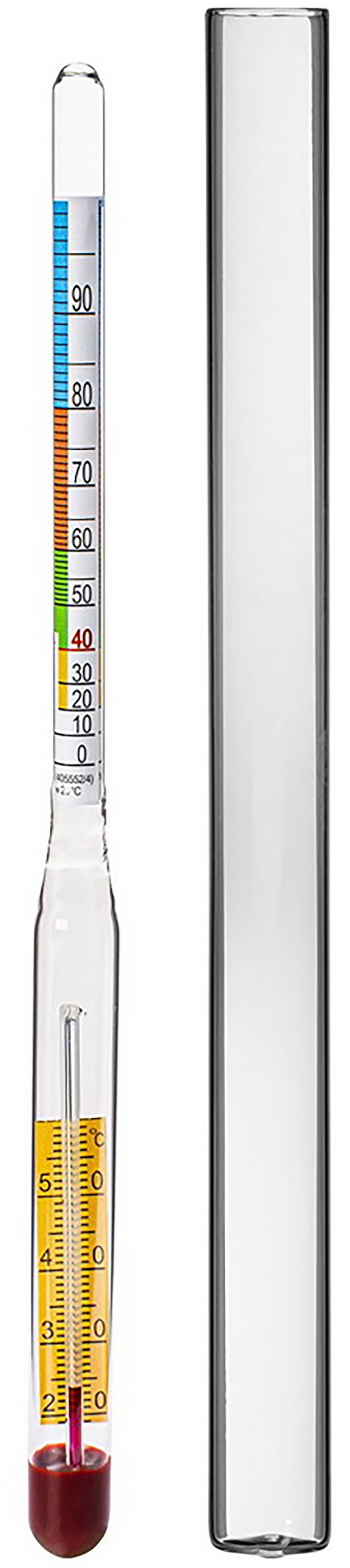 alkoholmetr s teploměrem 0-95% 0.04 Kg MAXMIX Sklad14 330391 53