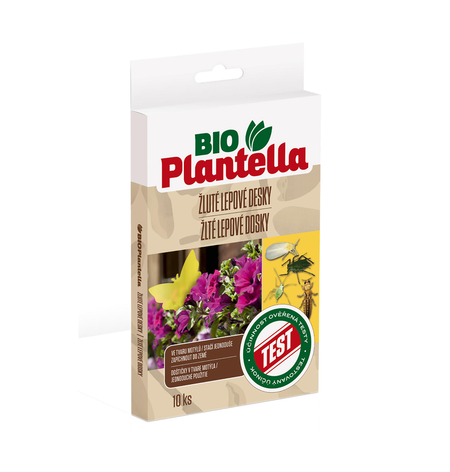 deska lepová MOTÝL ŽL (10ks) BioPlantella 0.05 Kg MTA MAXMIX Sklad14 910679