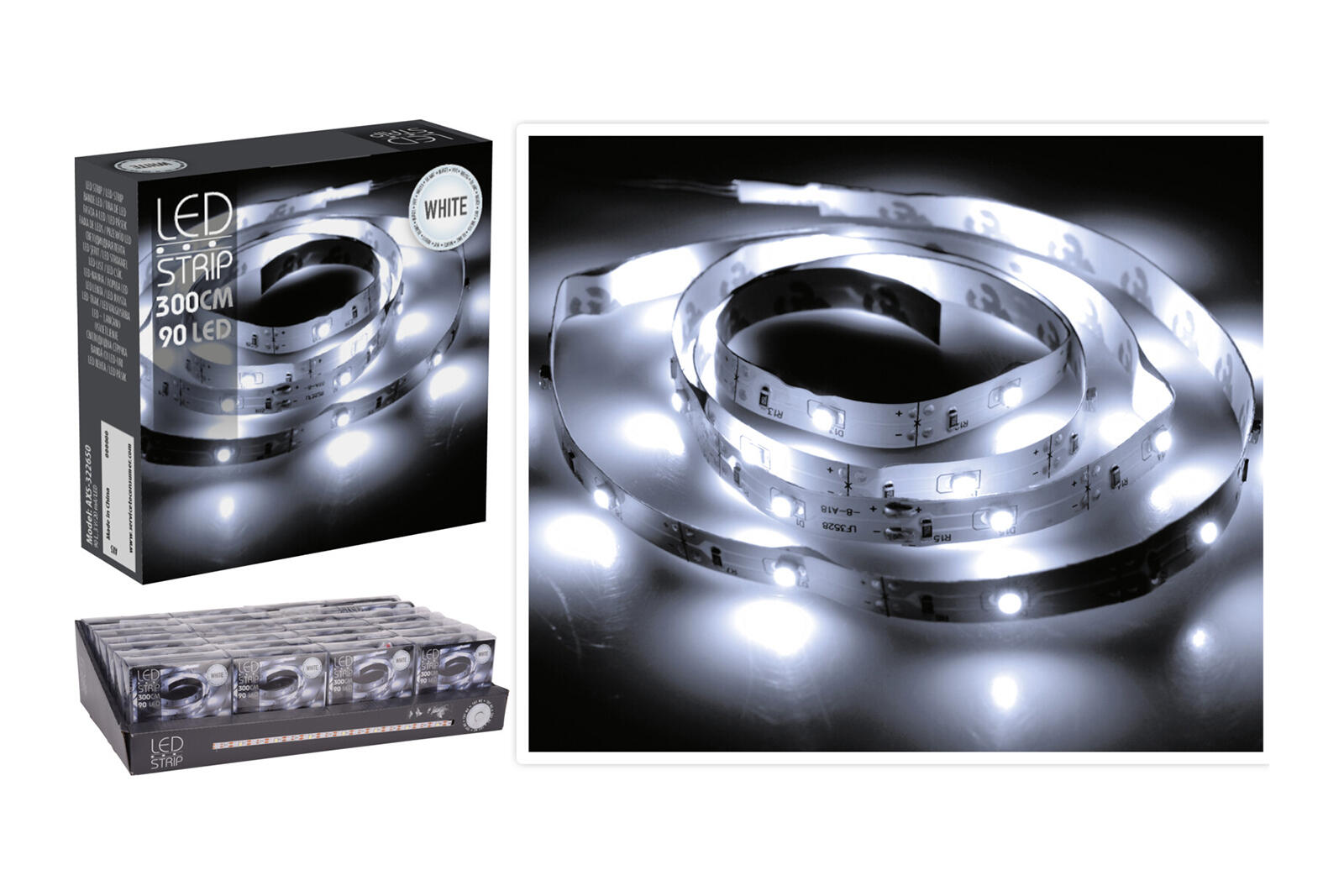 pásek 3m 90LED studená BÍ 0.04 Kg MTA MAXMIX Sklad14 386324