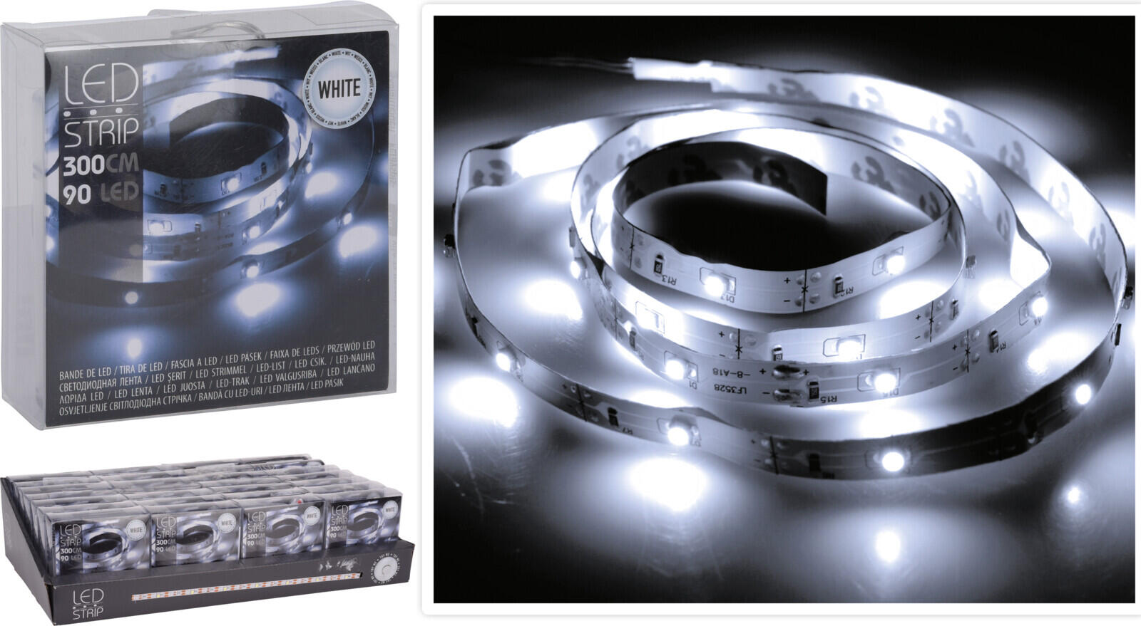 pásek 3m 90LED studená BÍ 0.04 Kg MTA MAXMIX Sklad14 386324