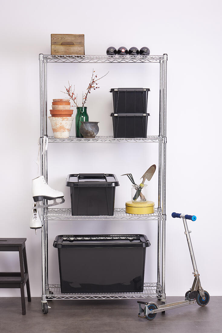 box úložný REC 21l, 51x39x16,9cm s víkem PH ČER 0.95 Kg MTA MAXMIX Sklad14 716919