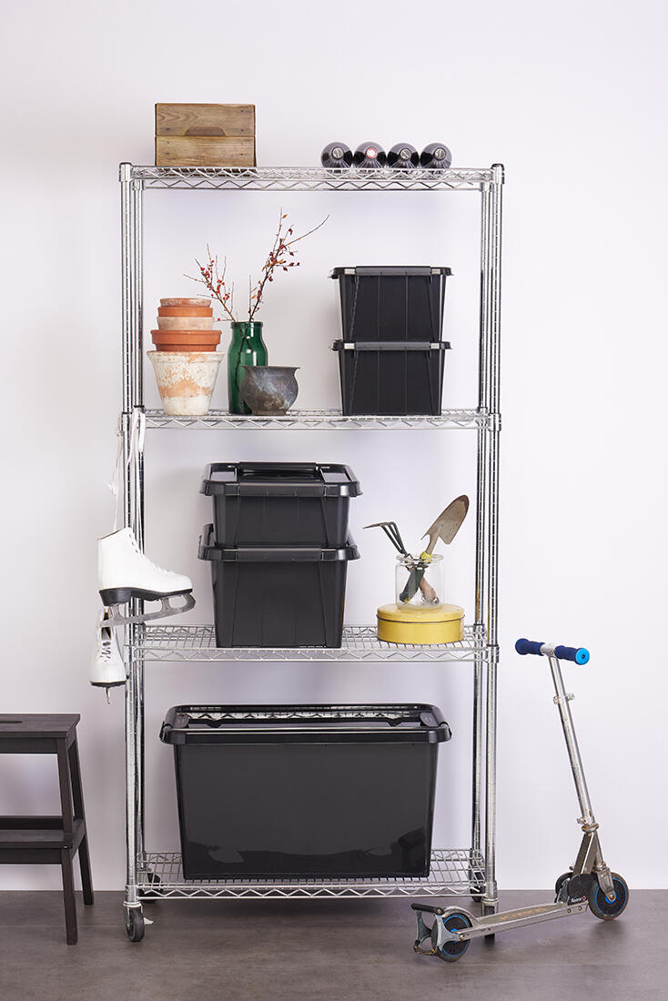 box úložný REC 32l, 51x39x25,8cm s víkem PH ČER 1.13 Kg MTA MAXMIX Sklad14 716921