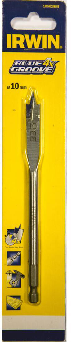 vrták do dřeva plochý BLUE GROOVE 10mm  IRWIN 0.05 Kg MTA MAXMIX Sklad14 671980