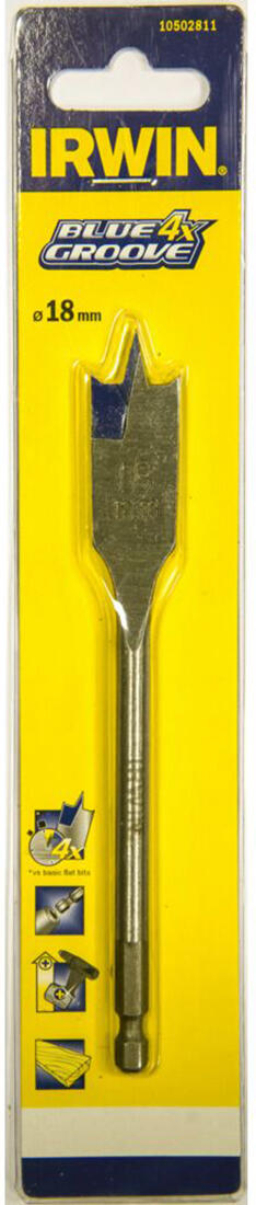 vrták do dřeva plochý BLUE GROOVE 18mm  IRWIN 0.6 Kg MTA MAXMIX Sklad14 671986