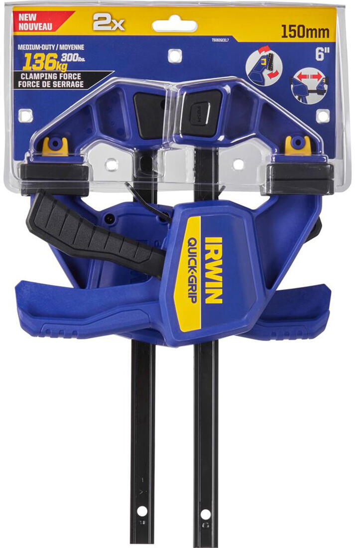svěrka QUICK GRIP 150mm (2ks) IRWIN 1.29 Kg MTA MAXMIX Sklad14 671862