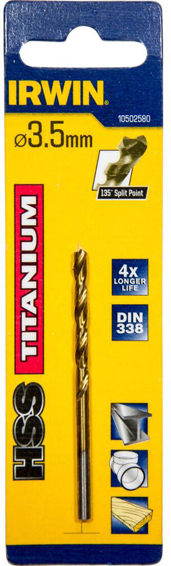 vrták do kovu HSS TITANIUM  3,2,x36/65mm IRWIN 6 Kg MTA MAXMIX Sklad14 671277