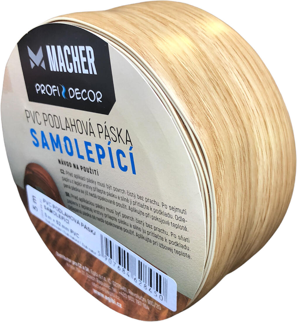 lemovka podlahová samolepicí 52mm/5m PVC dub 0.42 Kg MTA MAXMIX Sklad14 801004 5907684628450